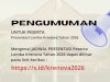 PENGUMUMAN PRESENTASI LOMBA KRENOVA TAHUN 2026