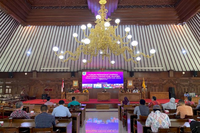 BAPPEDALITBANG Klaten Gelar Forum Perangkat Daerah RKPD Tahun 2023