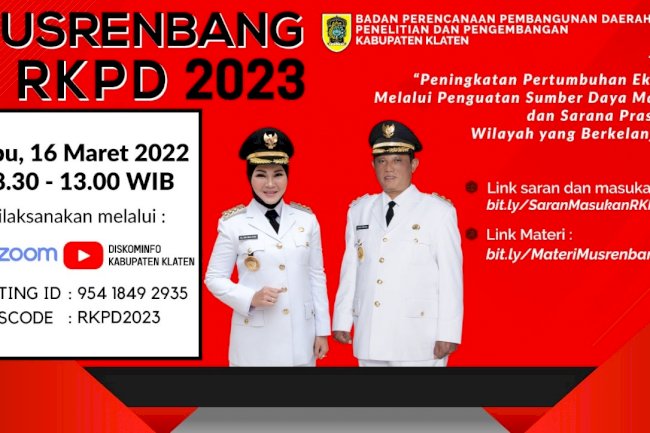 MUSRENBANG RKPD KABUPATEN KLATEN TAHUN 2023