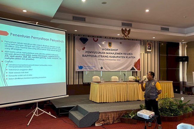 Bappedalitbang Klaten Gelar Workshop Penyusunan Manajemen Resiko