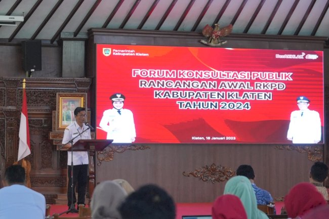 Klaten Gelar Konsultasi Publik Rancangan Awal RKPD 2024