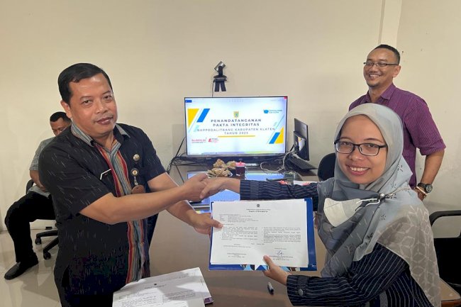 Bappedalitbang Melakukan Penandatanganan Pakta Integritas Tahun 2023
