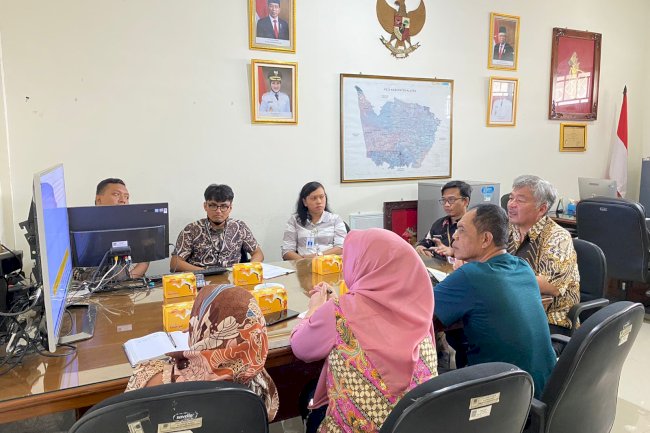 Penyampaian Risalah Hasil Audit Sementara (RHAS) pada Kearsipan Bappedalitbang