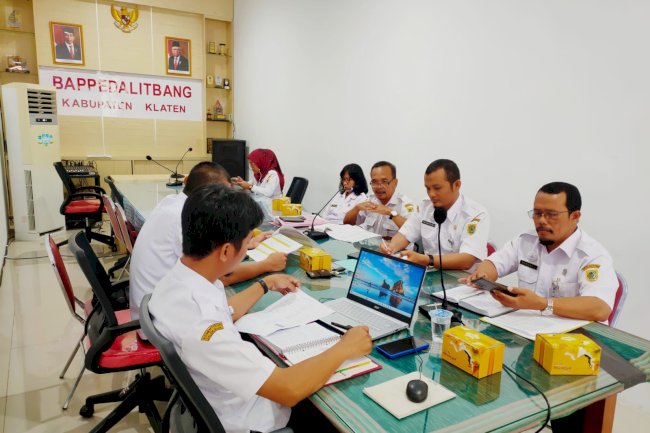 26 SKPD Kabupaten Klaten Ikuti Desk Pembahasan dan Penajaman Perubahan Renja Perangkat Daerah Tahun 2023