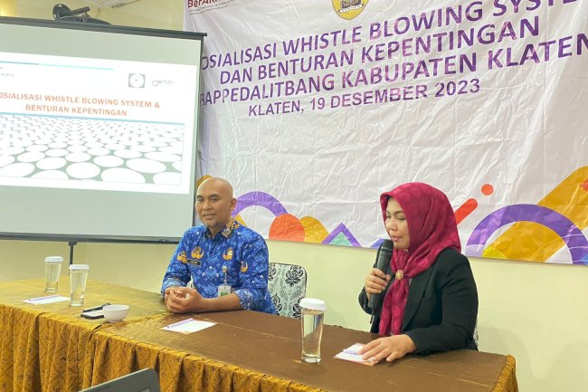 Sosialisasi Whistle Blowing System dan Benturan Kepentingan