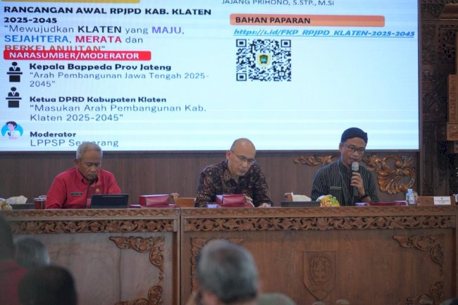 Forum Konsultasi Publik RPJPD Kabupaten Klaten 20 Tahun Mendatang