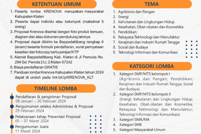 [LOMBA KRENOVA KABUPATEN KLATEN TAHUN 2024]