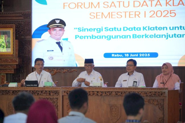 FORUM SATU DATA KLATEN : SINERGI SATU DATA KLATEN UNTUK PEMBANGUNAN BERKELANJUTAN