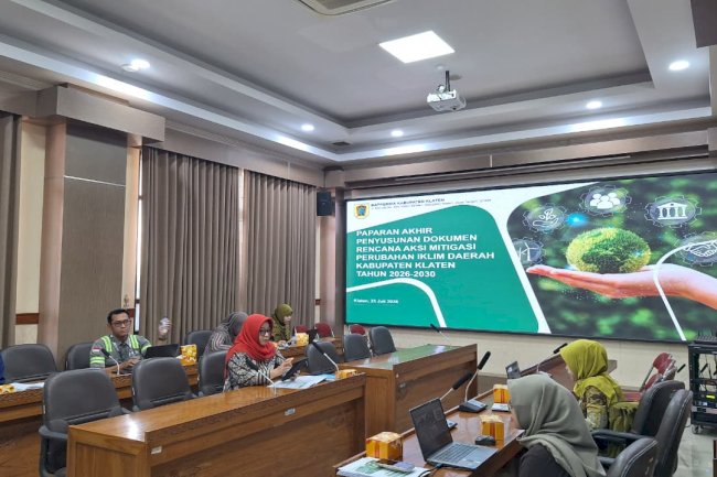 RENAKSI MITIGASI PERUBAHAN IKLIM, WUJUD KOMITMEN PEMKAB KLATEN MEWUJUDKAN PEMBANGUNAN YANG TANGGUH TERHADAP PERUBAHAN IKLIM