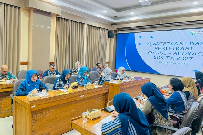 BAPPERIDA KLATEN GELAR RAKOR KLARIFIKASI DAN VERIFIKASI BKK TAHUN 2027  BAPPERIDA KABUPATEN KLATEN