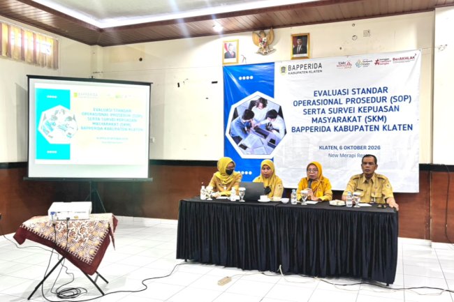 BAPPERIDA SELENGGARAKAN EVALUASI SOP DAN SKM UNTUK PELAYANAN PRIMA