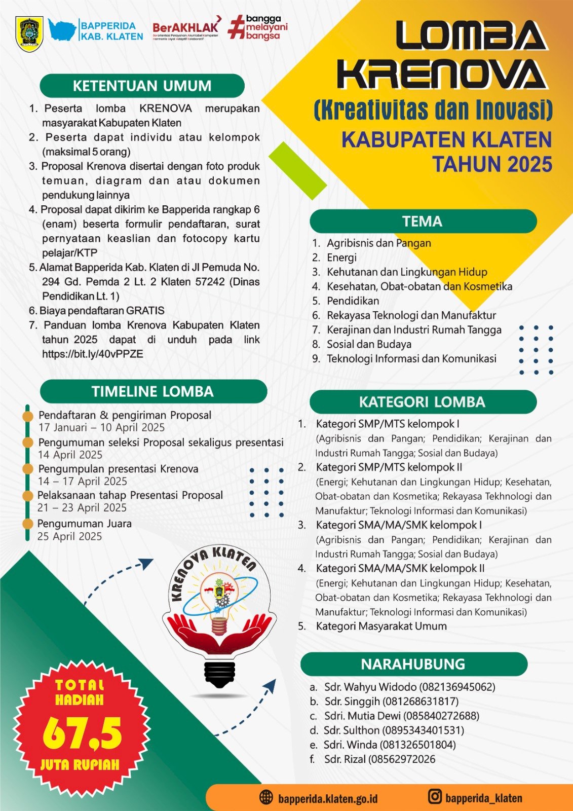 LOMBA KRENOVA KABUPATEN KLATEN TAHUN 2025