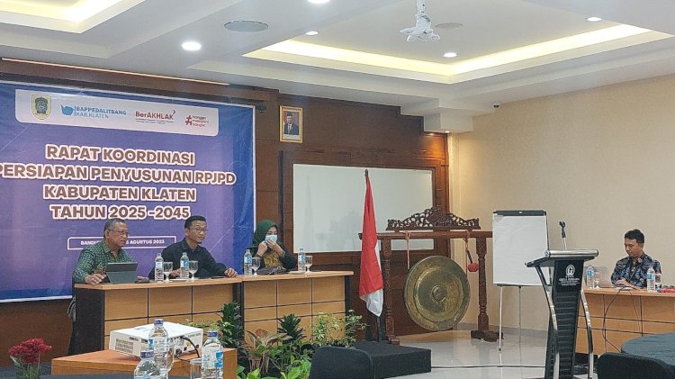 Rakor Persiapan Penyusunan RPJPD Kabupaten Klaten Tahun 2025-2045