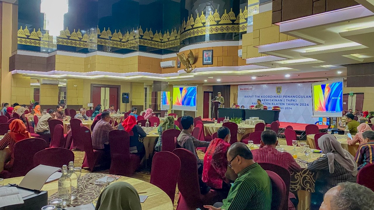 Bapperida Gelar  Rapat Koordinasi Penanggulangan Kemiskinan (TKPK) Kabupaten Klaten Tahun 2024