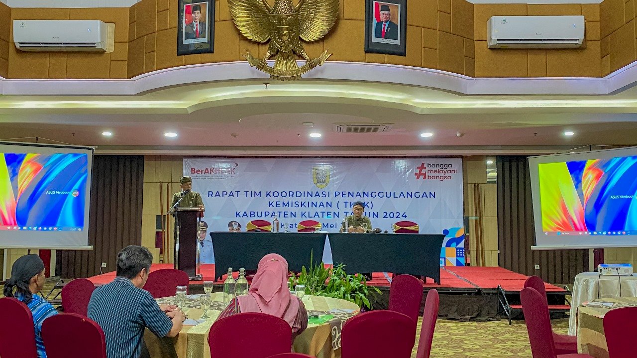 Bapperida Gelar  Rapat Koordinasi Penanggulangan Kemiskinan (TKPK) Kabupaten Klaten Tahun 2024