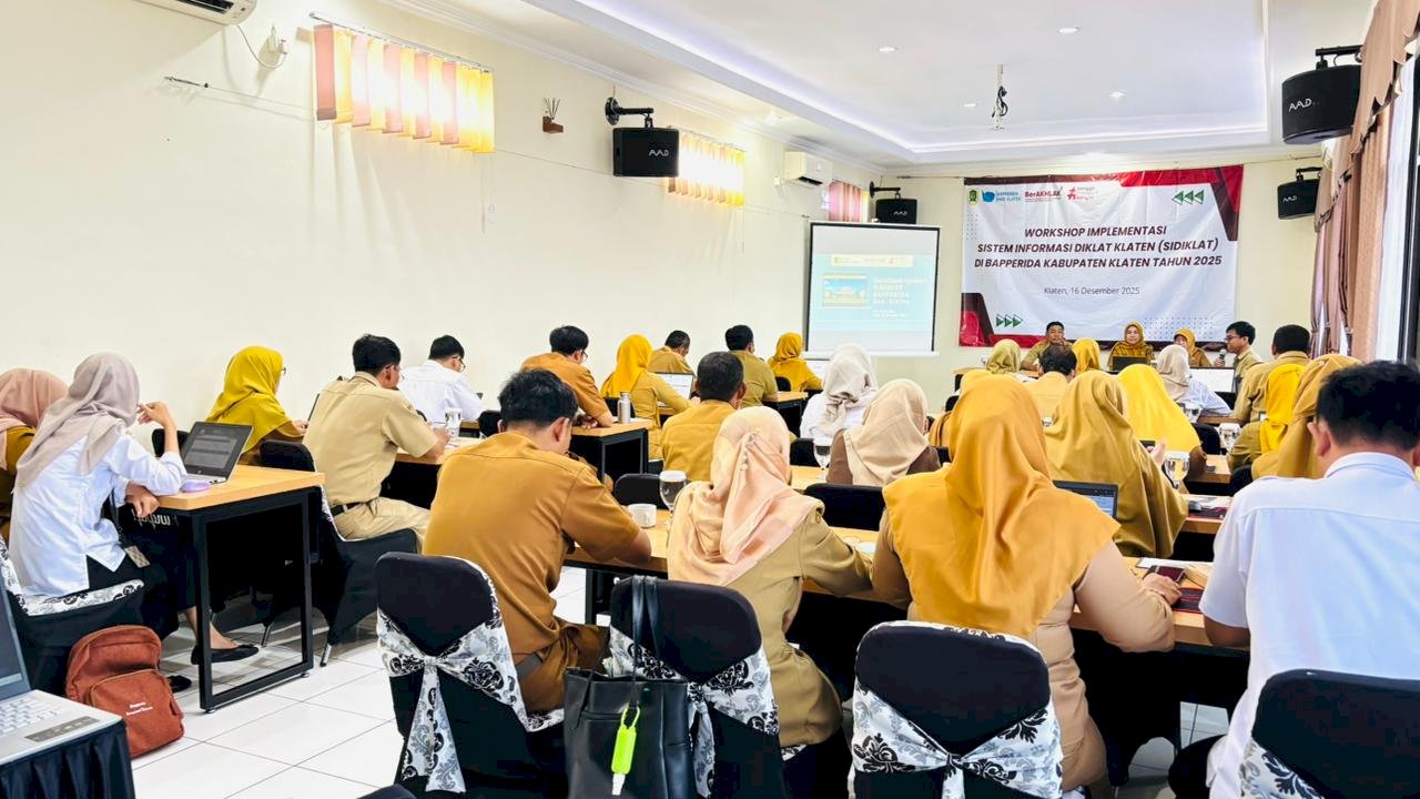 TINGKATKAN KOMPETENSI ASN, BAPPERIDA GELAR WORKSHOP IMPLEMENTASI SIDIKLAT