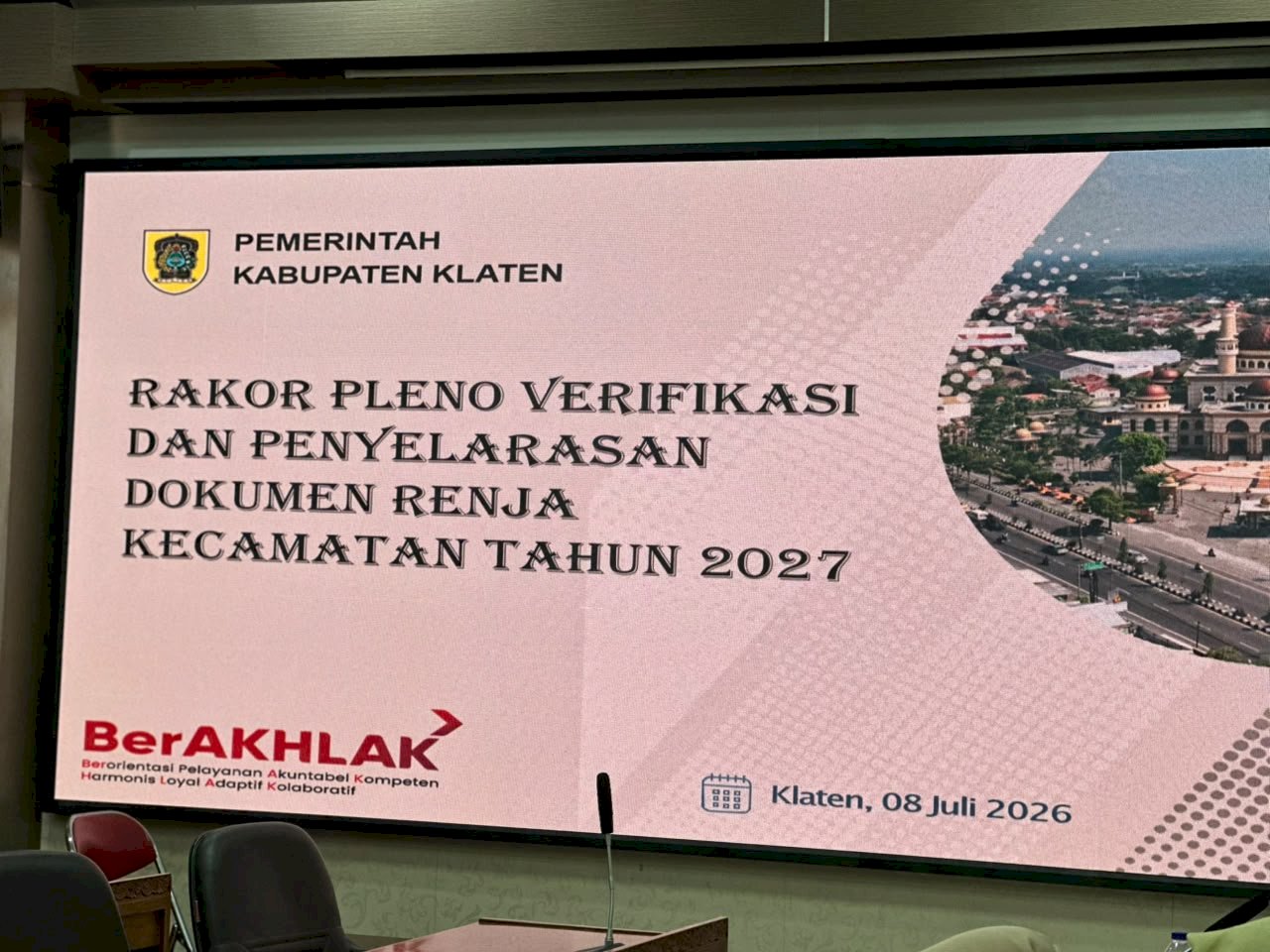 BAPPERIDA GELAR RAKOR PLENO VERIFIKASI DAN PENYELARASAN RENJA KECAMATAN 2027