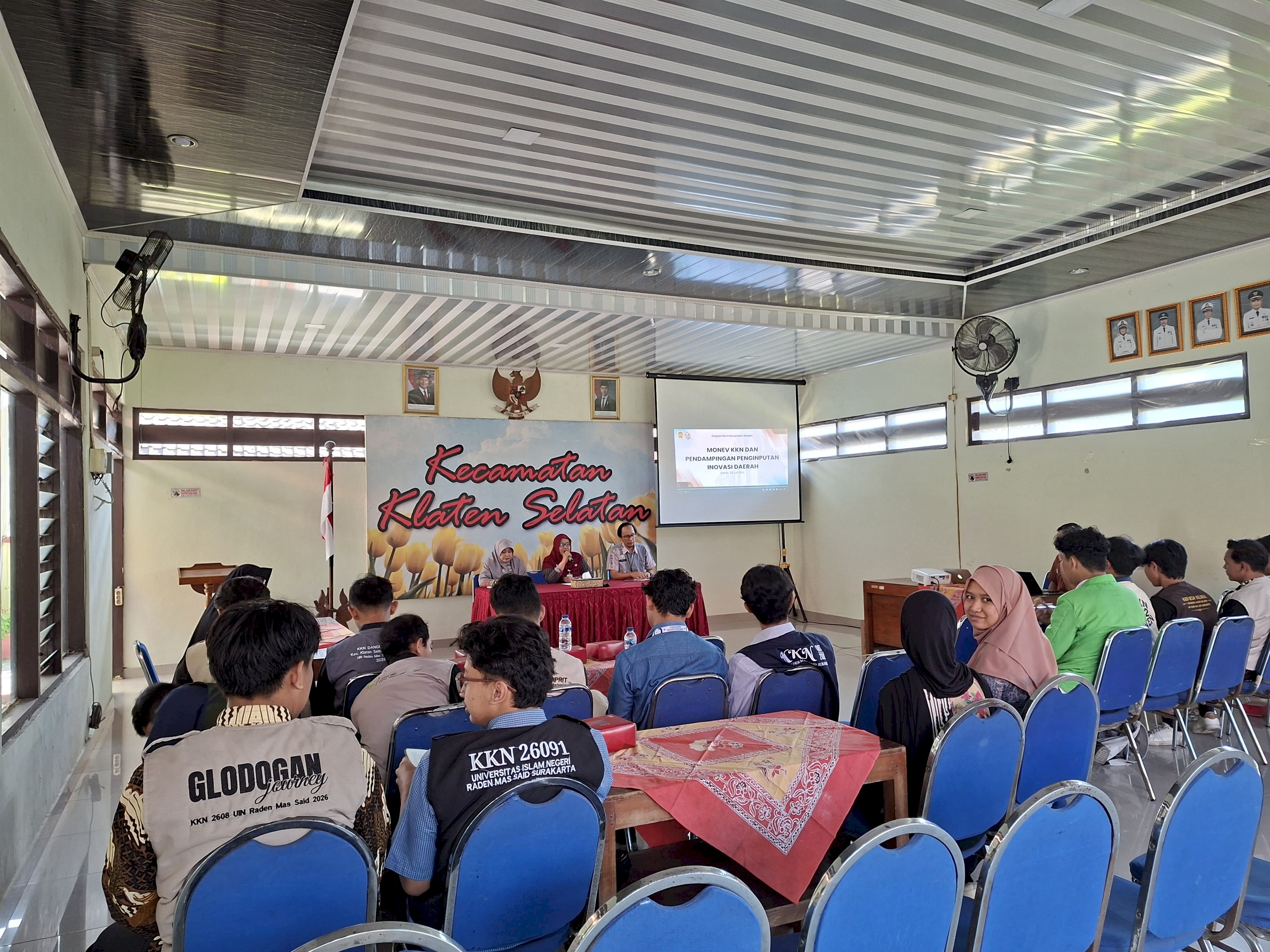 BAPPERIDA LAKSANAKAN MONEV KKN DAN PENGINPUTAN INOVASI DAERAH DI WILAYAH KLATEN SELATAN