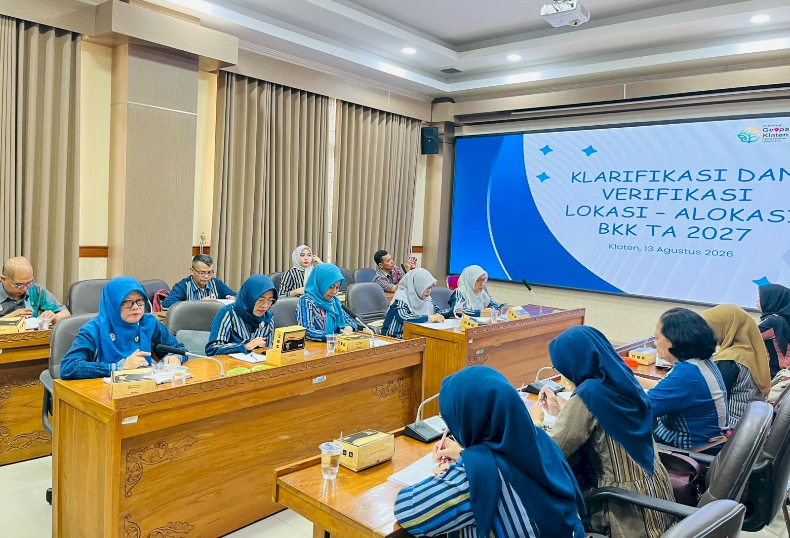 BAPPERIDA KLATEN GELAR RAKOR KLARIFIKASI DAN VERIFIKASI BKK TAHUN 2027  BAPPERIDA KABUPATEN KLATEN