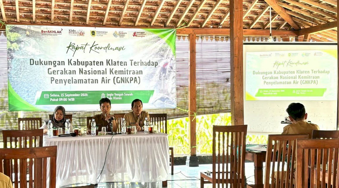 ANTISIPASI KRISIS AIR, BAPPERIDA KLATEN DORONG GERAKAN KEMITRAAN PENYELAMATAN AIR